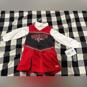 2 pieces Girls Atlanta falcons cheerleading outfit
